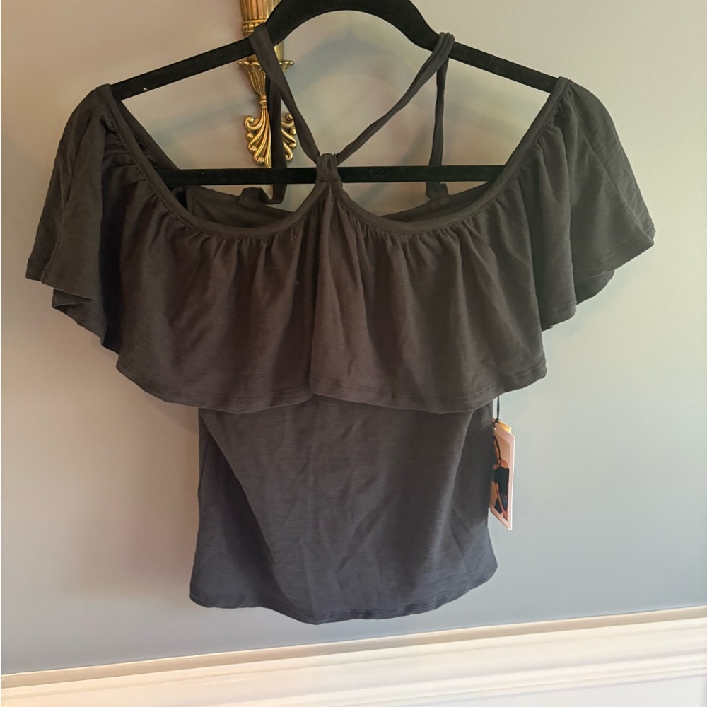 Nation LTD Off-Shoulder Black Blouse